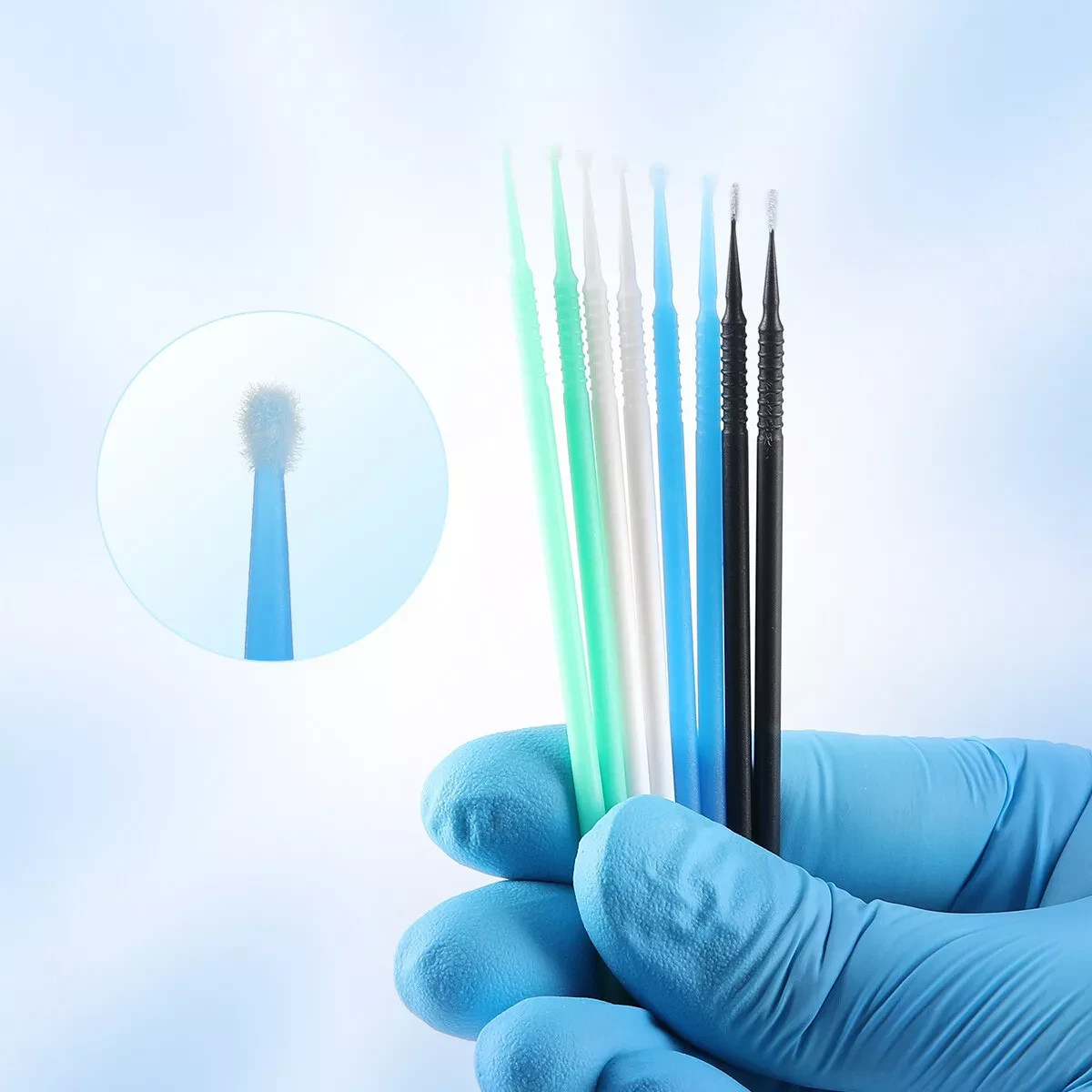 100pcs Dental Microbrush Disposable Micro Applicator Brushes Bendable Brush Tips