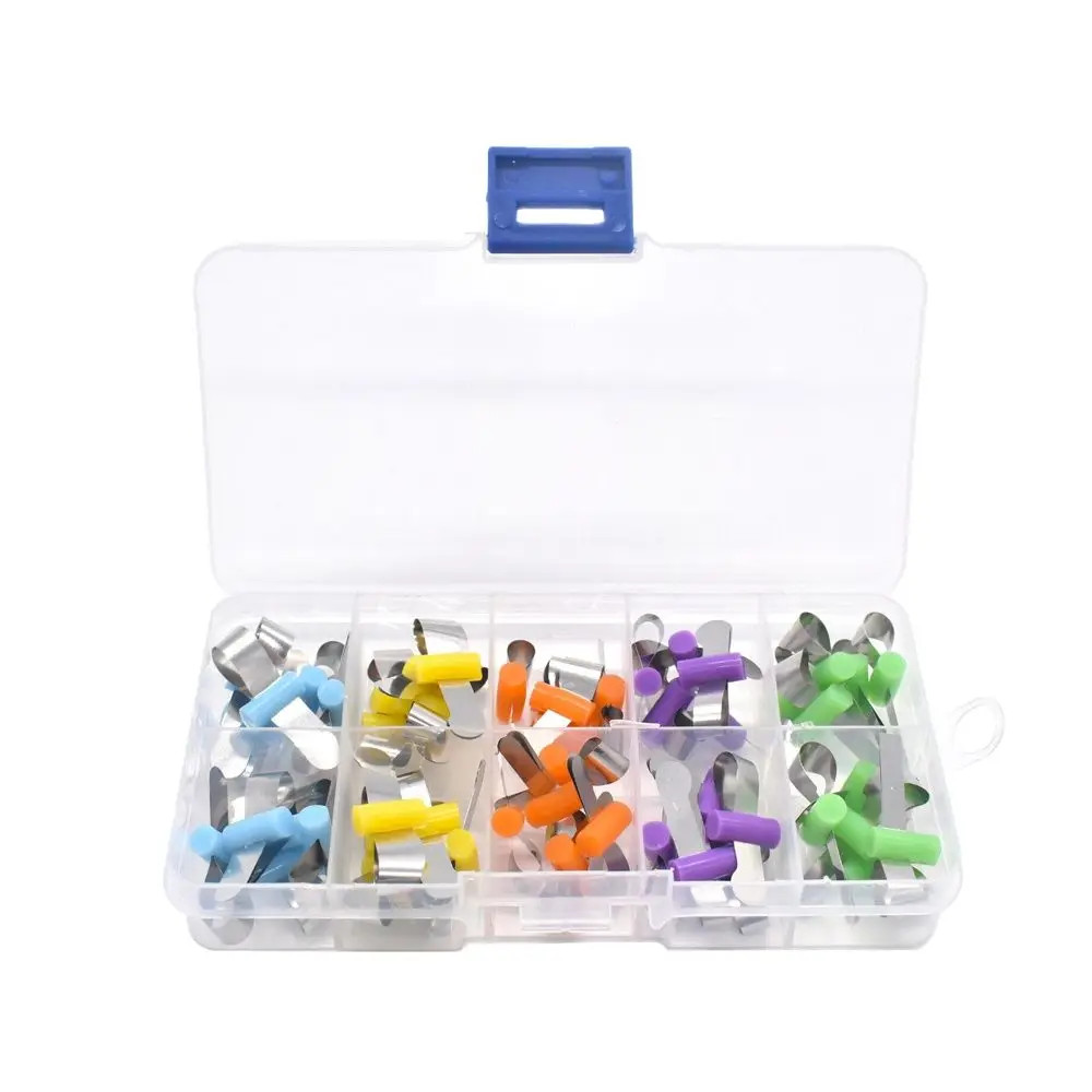 50Pcs/Set Dental Matrices Bands Stainless Steel Forming Sheet Dentistry Sectiona