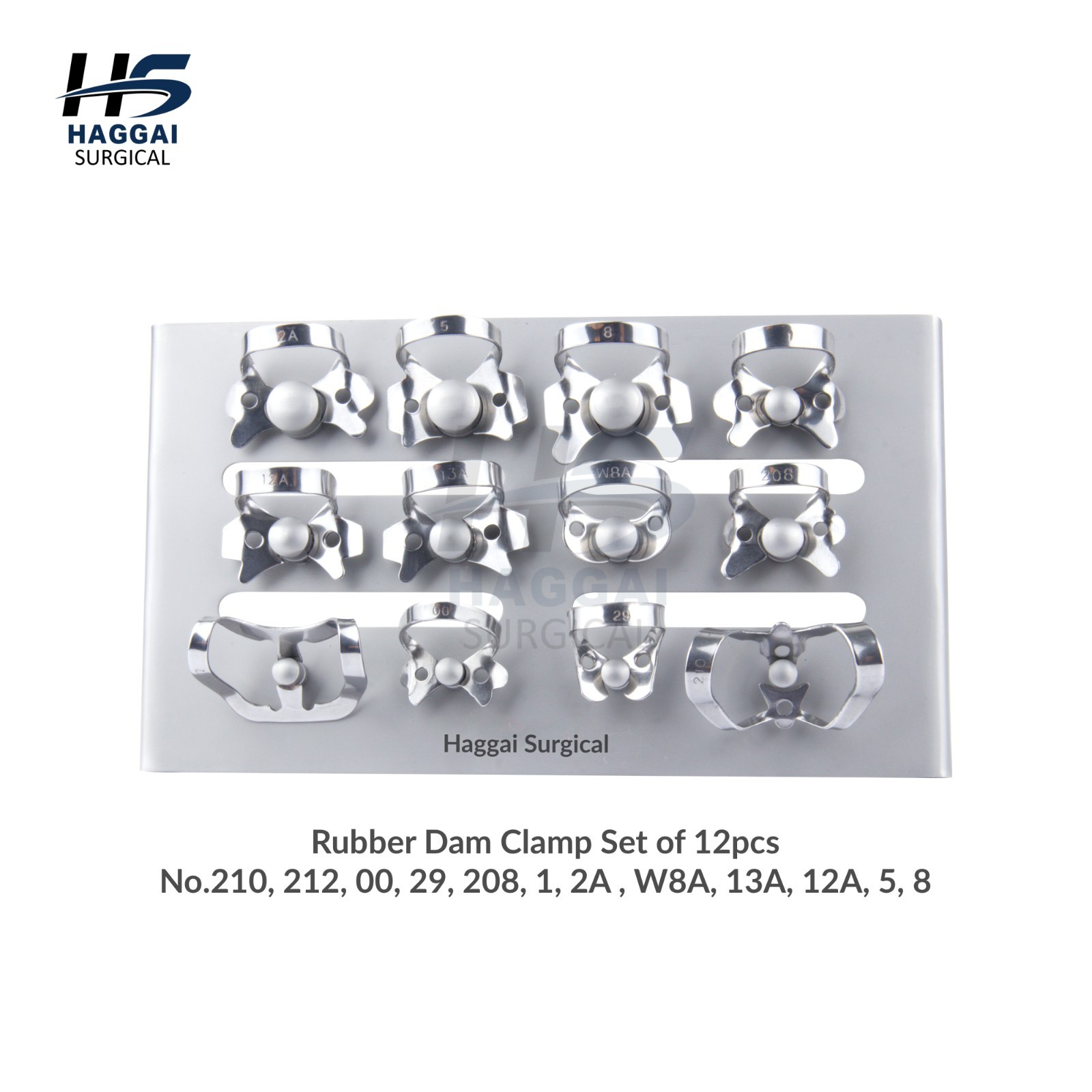 Rubber Dam Kit – 17 Pcs Isolation & Clamp Tool Set with Frame with cassette