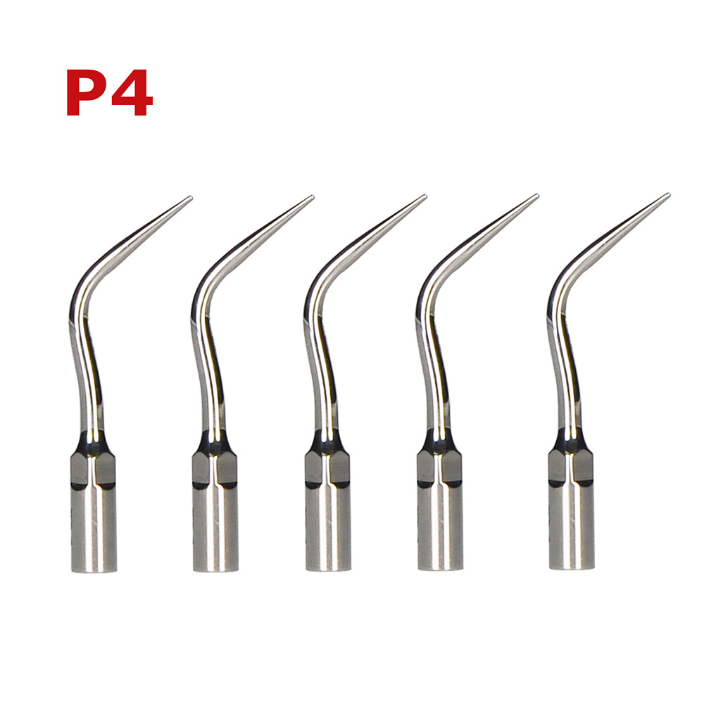5Pcs P4 Dental Ultrasonic Scalers Perio Tips Fit for EMS WOODPECKER Handpiece