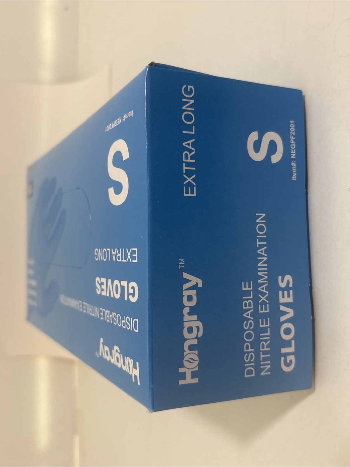 Hongray Disposable Nitrile Gloves, Size S, Extra Long, 100 Count