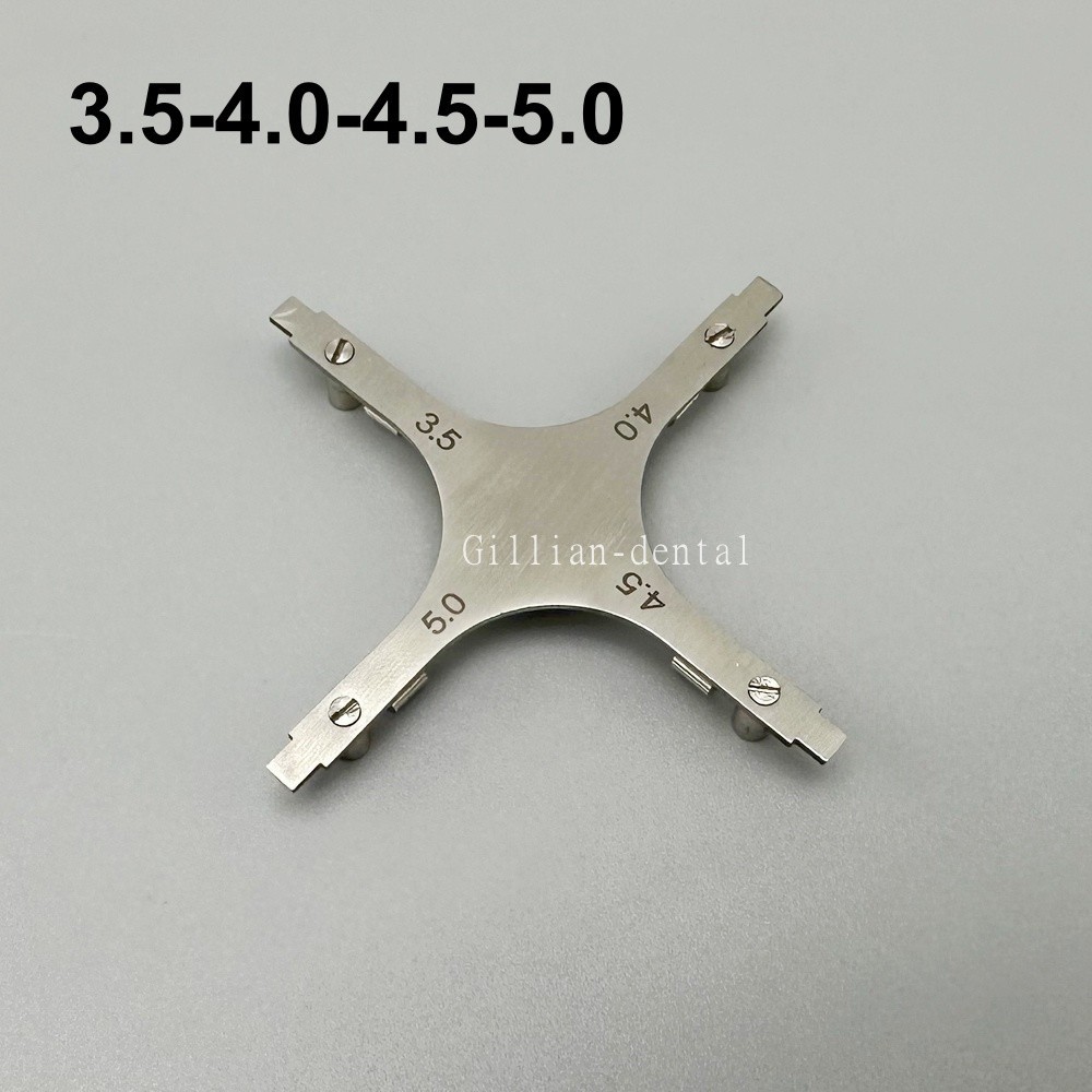 Cross Type Dental Ortho Bracket Positioning Gauge Positioner with Pencial Lead
