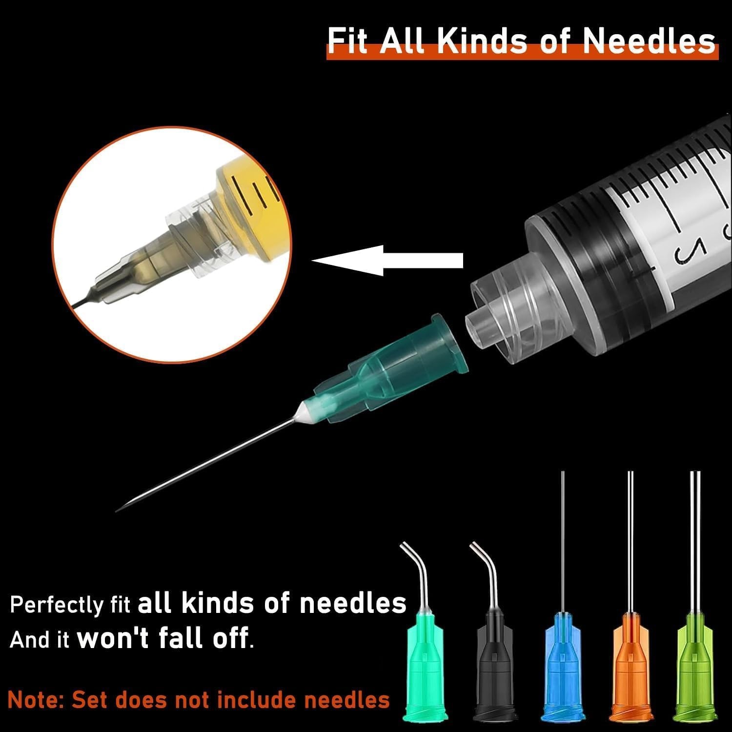 30Pack 10ml Syringe Plastic Luer Lock Without Needle for Scientific…