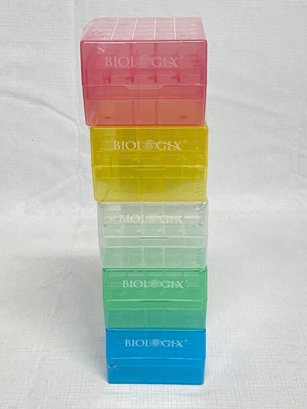 (30/Cs) BIOLOGIX Cryogenic Storage Boxes 25-Well 75x75x52mm Assorted 90-9025