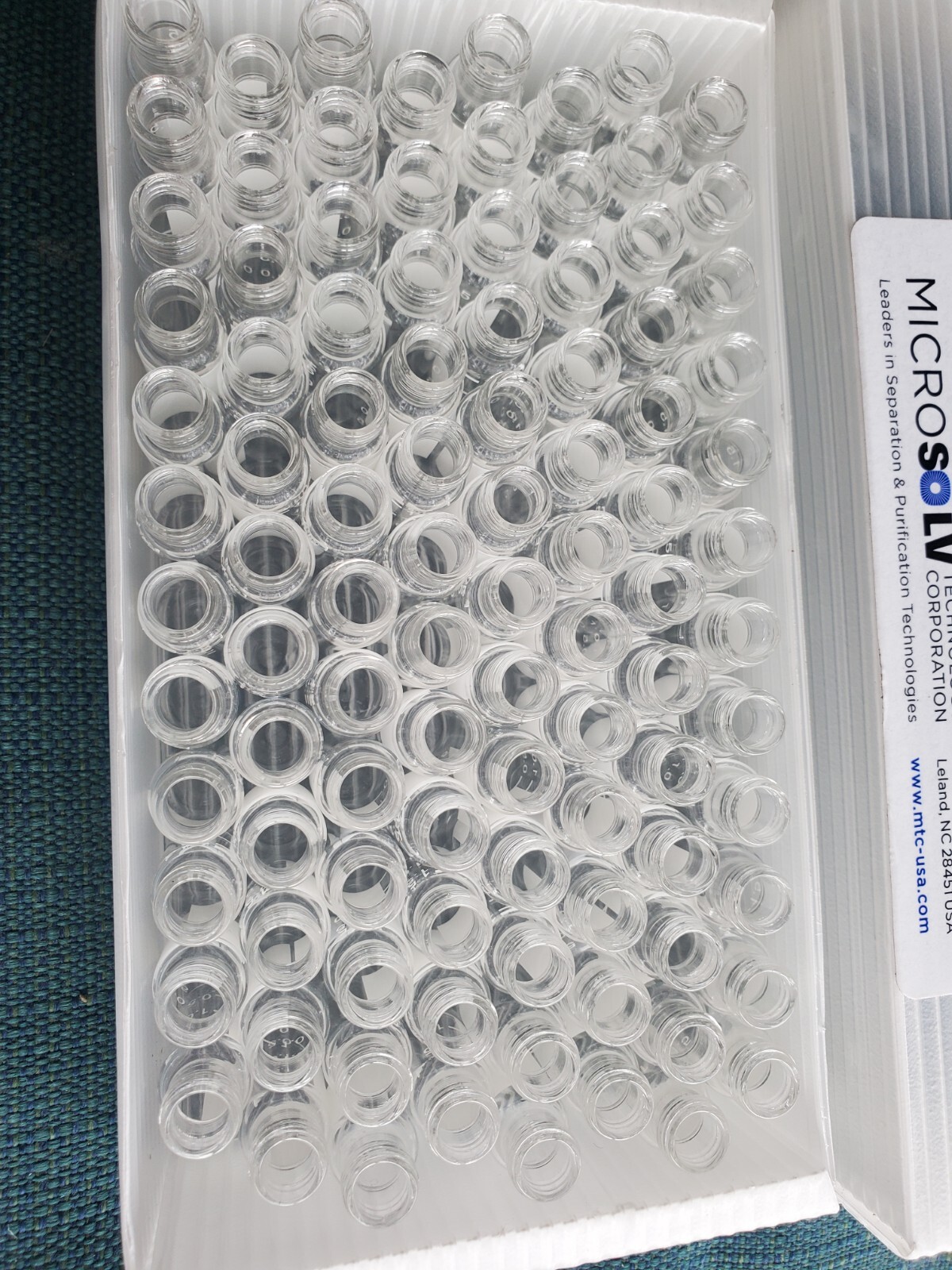 MICROSOLV Glass 2mL Clear Autosampler Vials 12 x 32mm 9-42.5 Thread 100/pk X 7