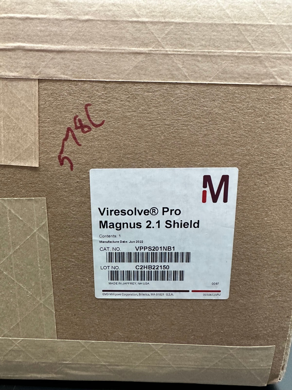 Millipore Cat No VPPS201NB1 Viresolve Pro Magnus 2.1 Shield