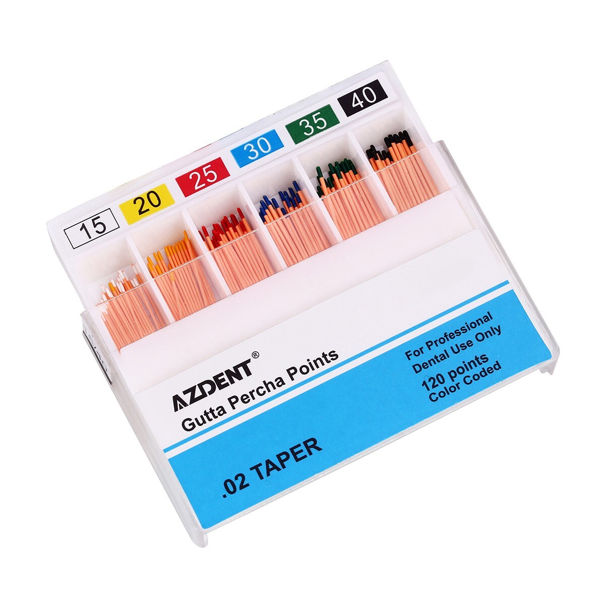 10 Boxes Dental Endodontic Gutta Percha Points GP 0.02 Taper 15-40# 120pcs/box