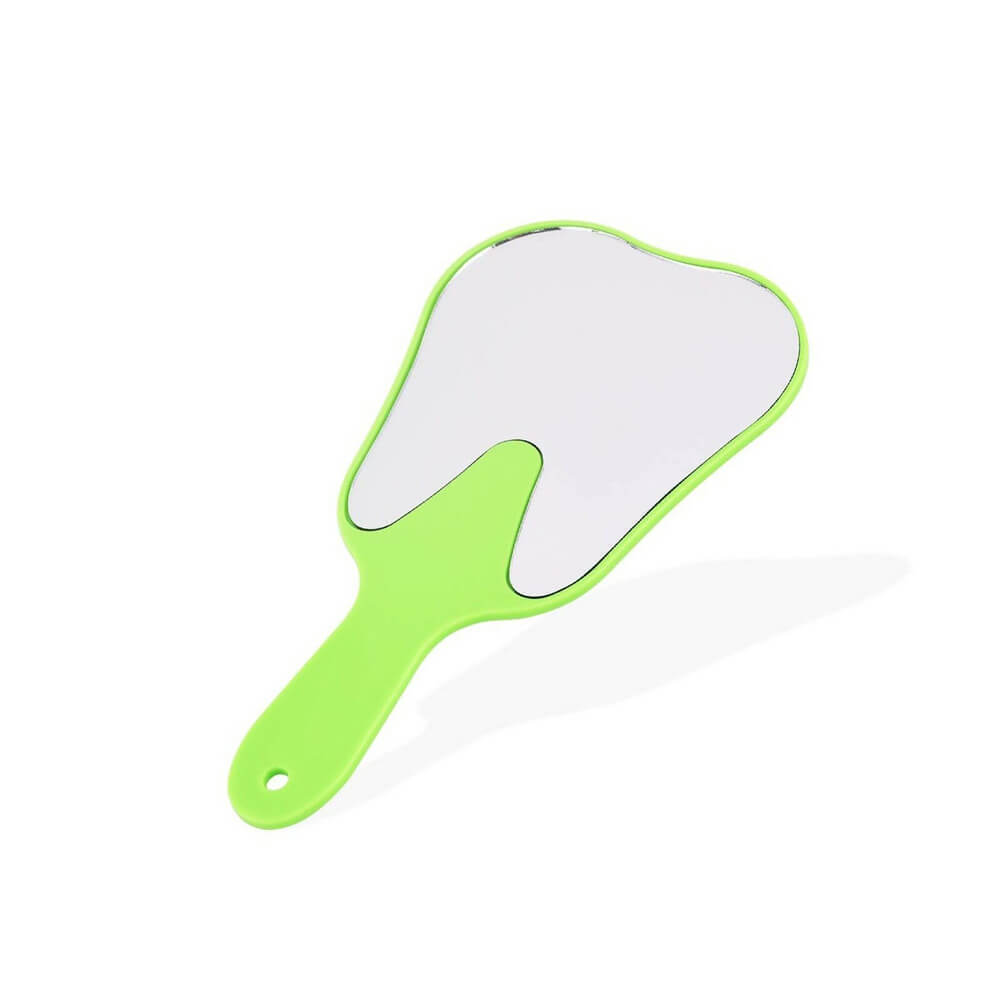 1PC Tooth Shaped Hand Held Dental Mirror, Adorable Oral Teeth Care Tool