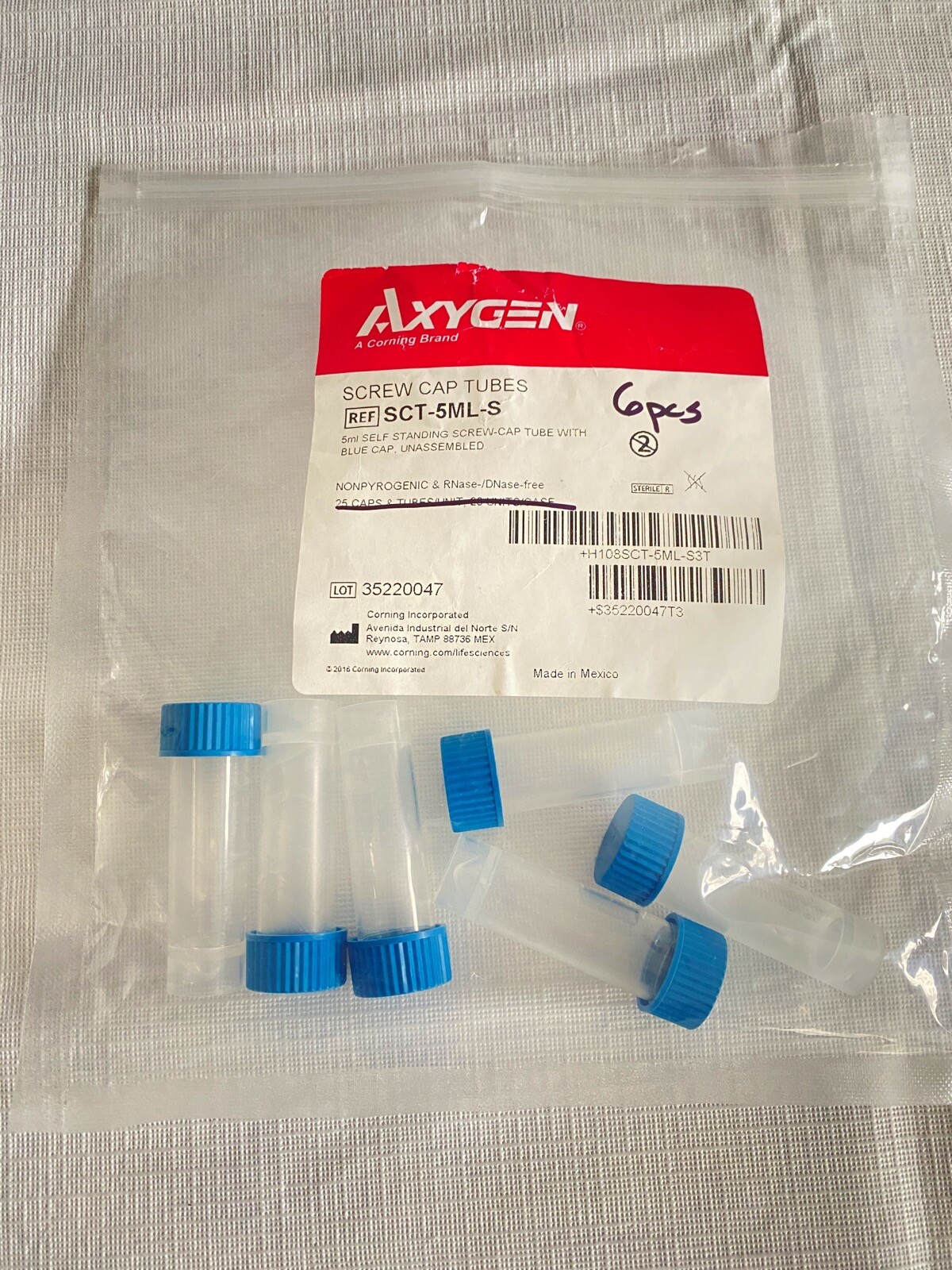 (27) Lab Plastic 5mL Plain & 14mL 15mL Graduated Centrifuge Tubes Screw Caps