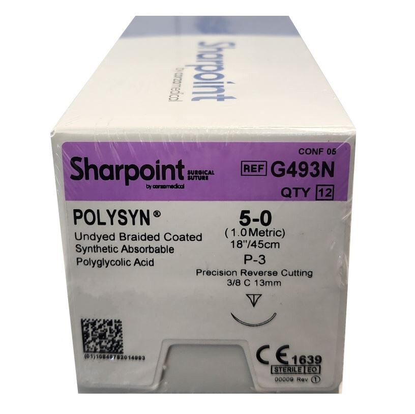 *12-Pieces* Sharpoint Polysyn Undyed Braided 18″ P-3 Reverse Cutting G493N
