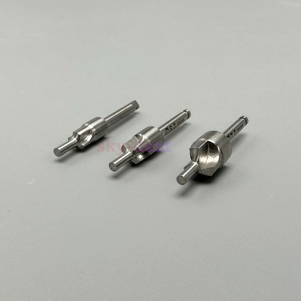 Dental Countersink Drill Smooth Ridge Trimmer Drills Abutment Bone Remove 3Sizes