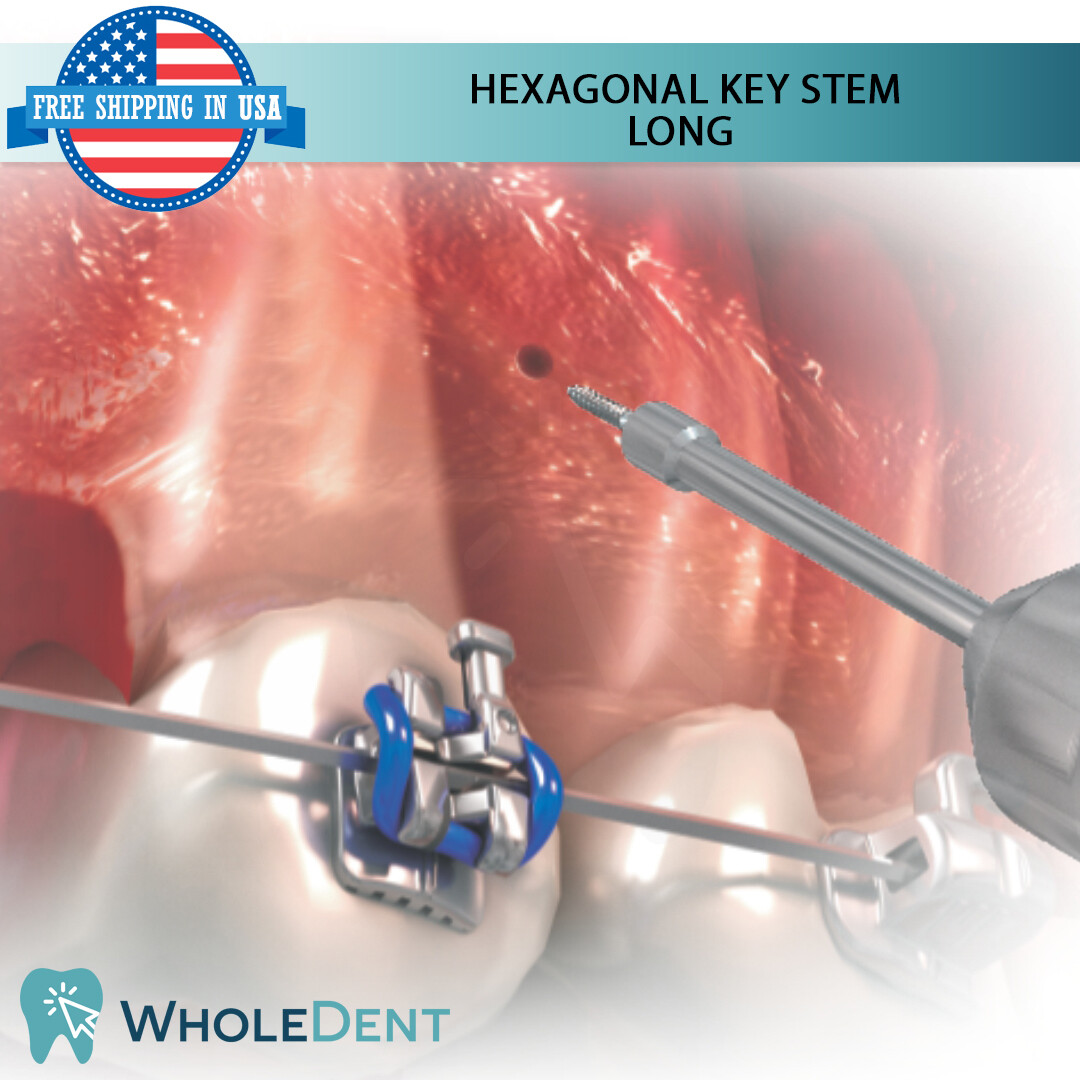 Orthodontic Dental Mini Screw Hexagonal Stem Driver Tool Morelli Short/Long