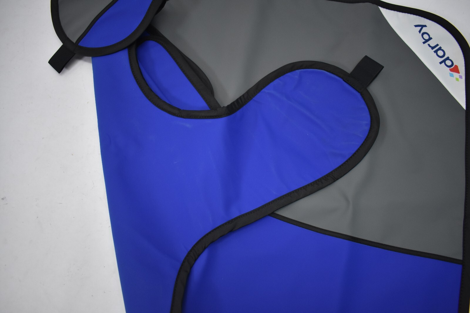 Darby Adult Style X Ray Apron Vinyl w Collar 2 Tone Blue/Gray 70×60 9507593