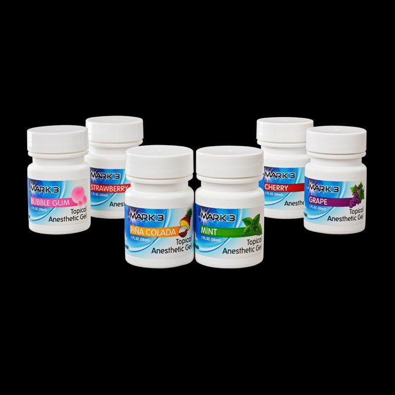 MARK3 Dental Topical Anesthetic Gel 20% 1oz Jar New Date Made In USA For Ulcers