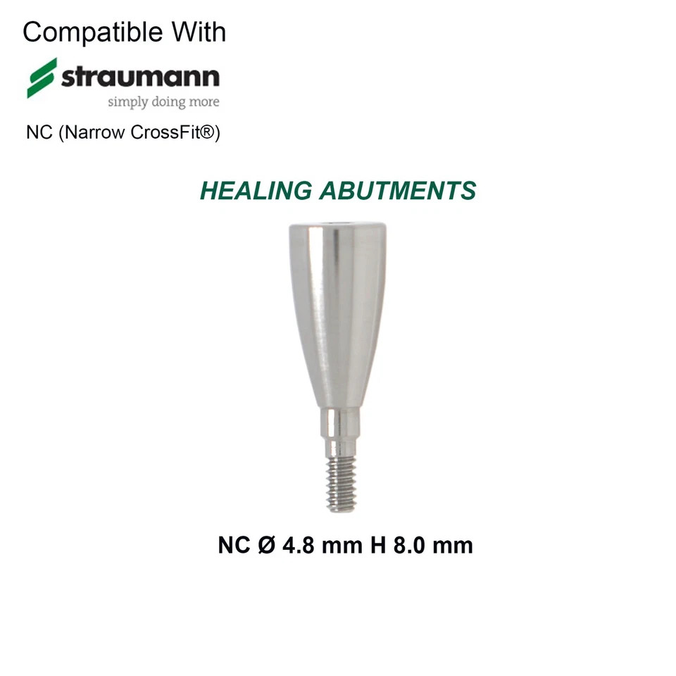 US Conical Connection Healing Cap Abutment NC RC Fit Straumann ITI BL BLT Dental