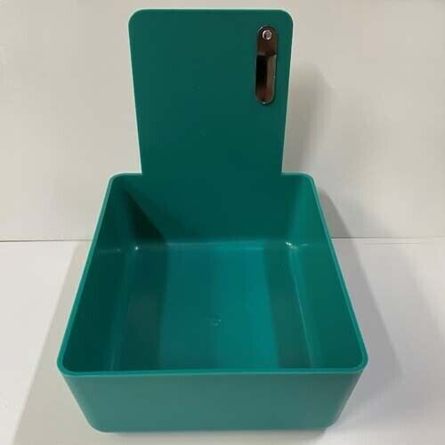 Teal Dental Lab Pan w/ Stainless Steel Clip 20pk 7″ x 5¾» x 2½» Made in the USA