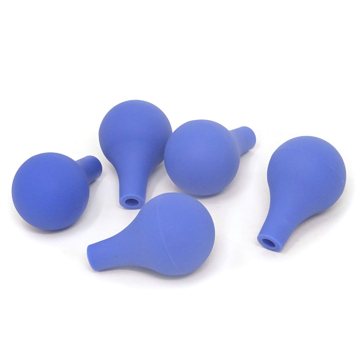 Laboratory Tool 5PCS Blue Suction Ball Pipette Dropper Rubber Bulb, Fit for 3…