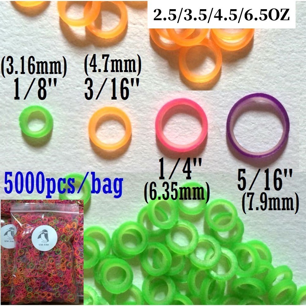 5000Pcs Dental Rubber Band Orthodontic Ligation Ring Colorful Elastics Latex
