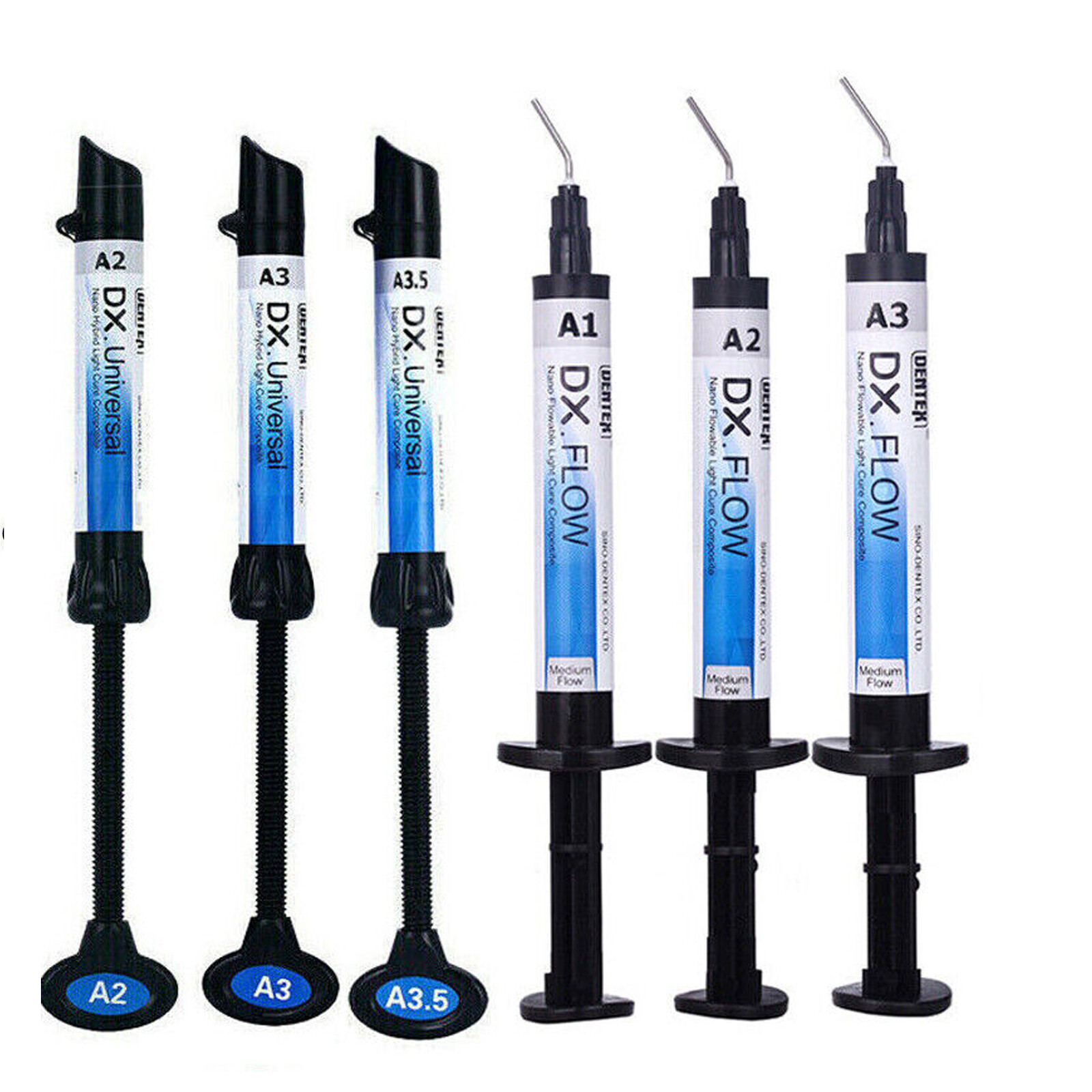 Dentex Dental Universal /Flowable Medium Flow Light Cure Composite Resin Refill