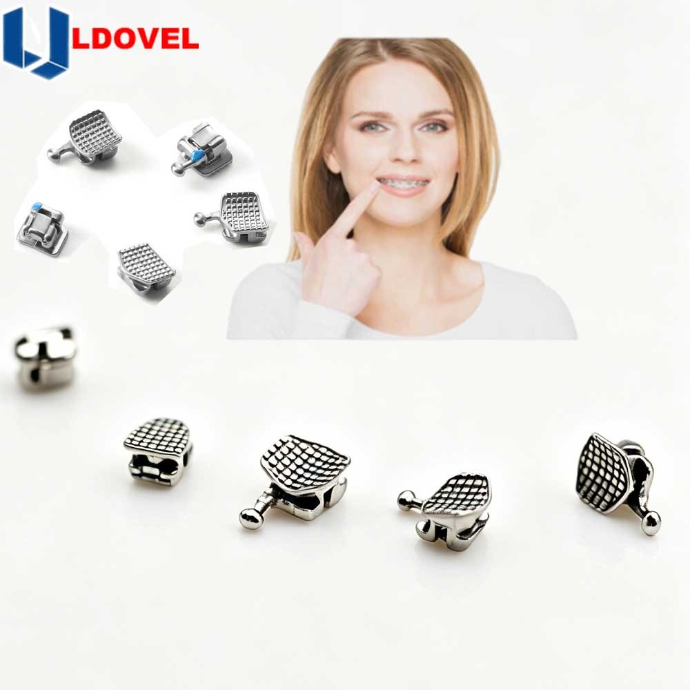 10 packs Dental Orthodontic Self Ligating Braces Bracket Mini Roth.022 Hooks 345