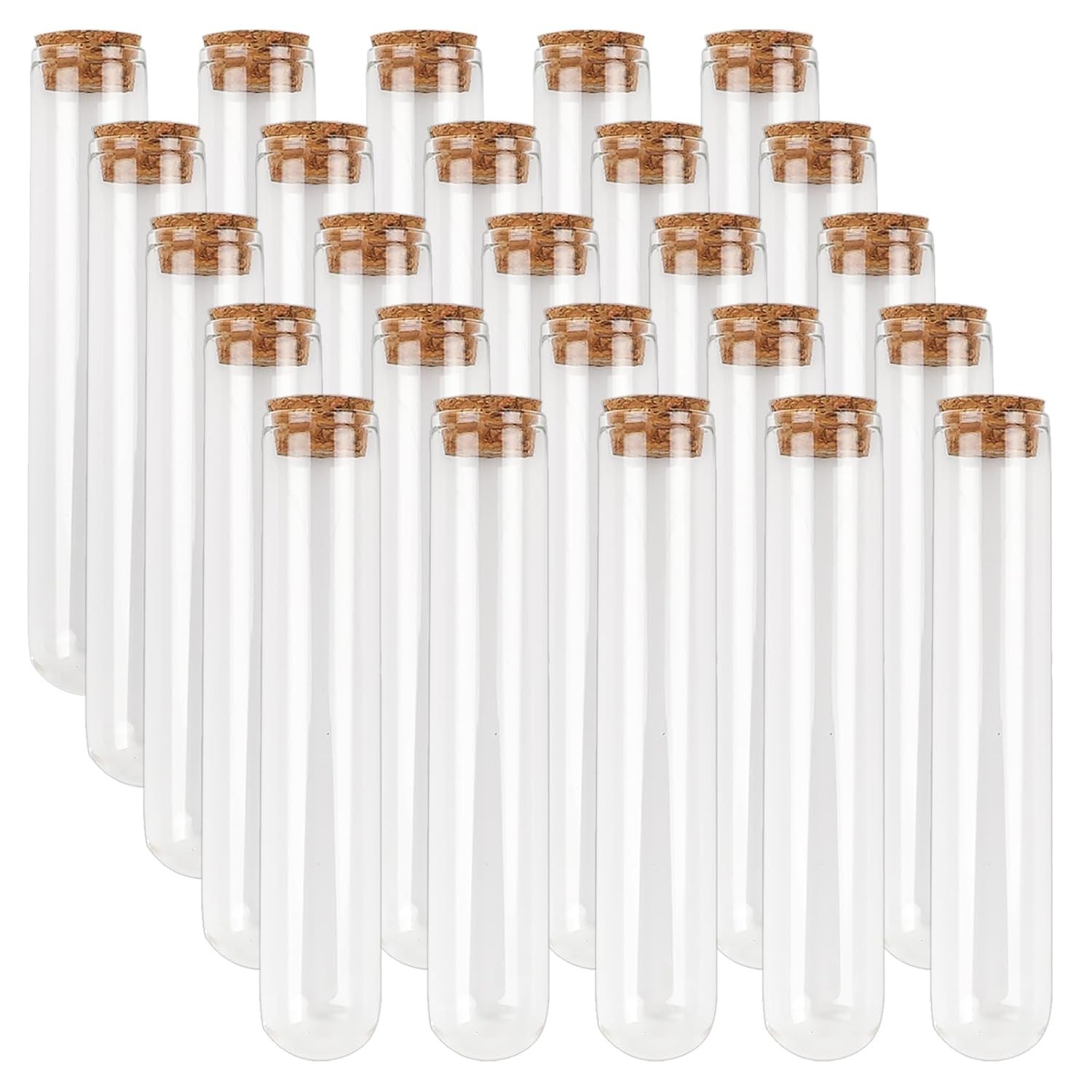 Science Lab Party Supplies – 25 Glass Tubes with Corks