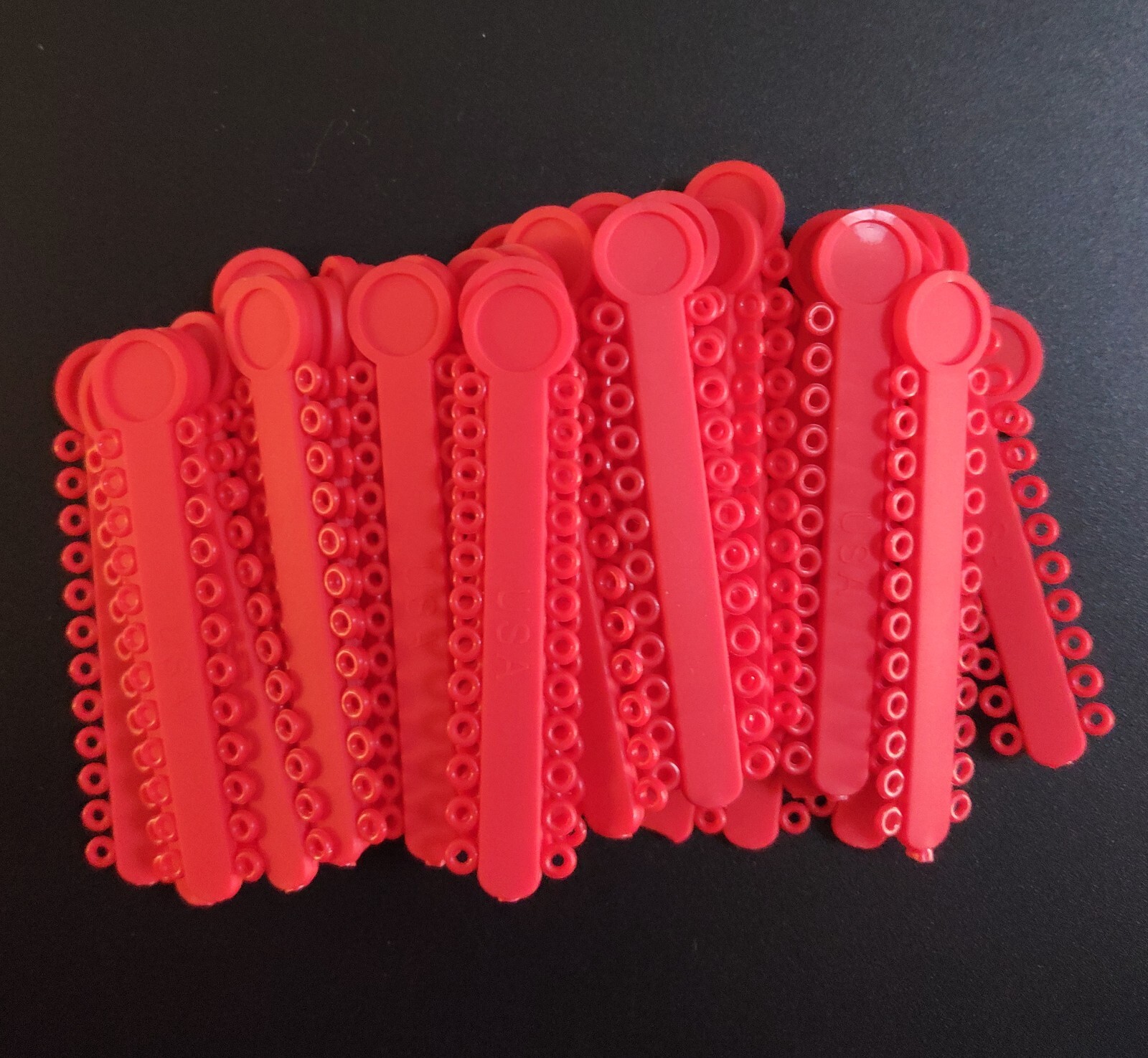 5Packs 5040 Pcs Dental Orthodontic Ligature Ties Elastic Rubber Bands 38 Colors