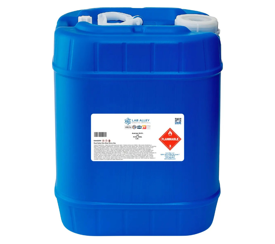 Lab Alley Acetone 99.5% Lab Grade – 5GAL !!