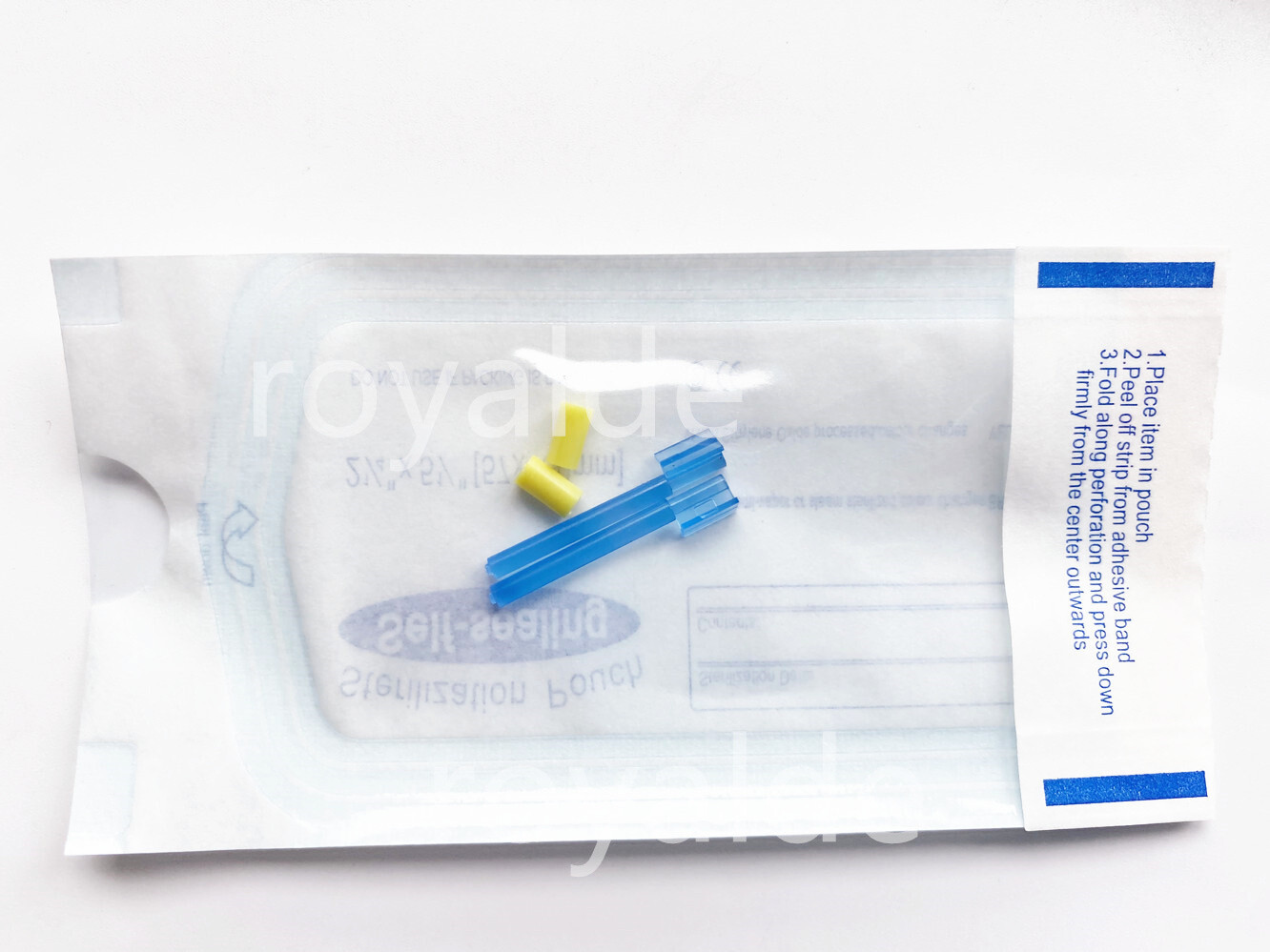 2Kits Dental Blue Bar Yellow Clips Bolt Inserts Overdenture Attachment