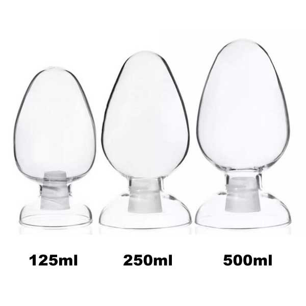 Bulk Buy 125ml 250ml 500ml Transparent Specimen Bottles with Rubber Stopper