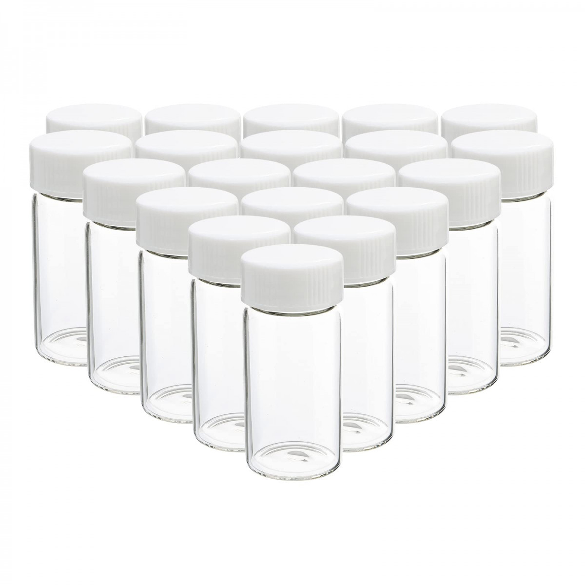 10pc Tiny Empty Clear/Brown Glass Vials Bottles 2/3/5/10ml Travel Sub Containers