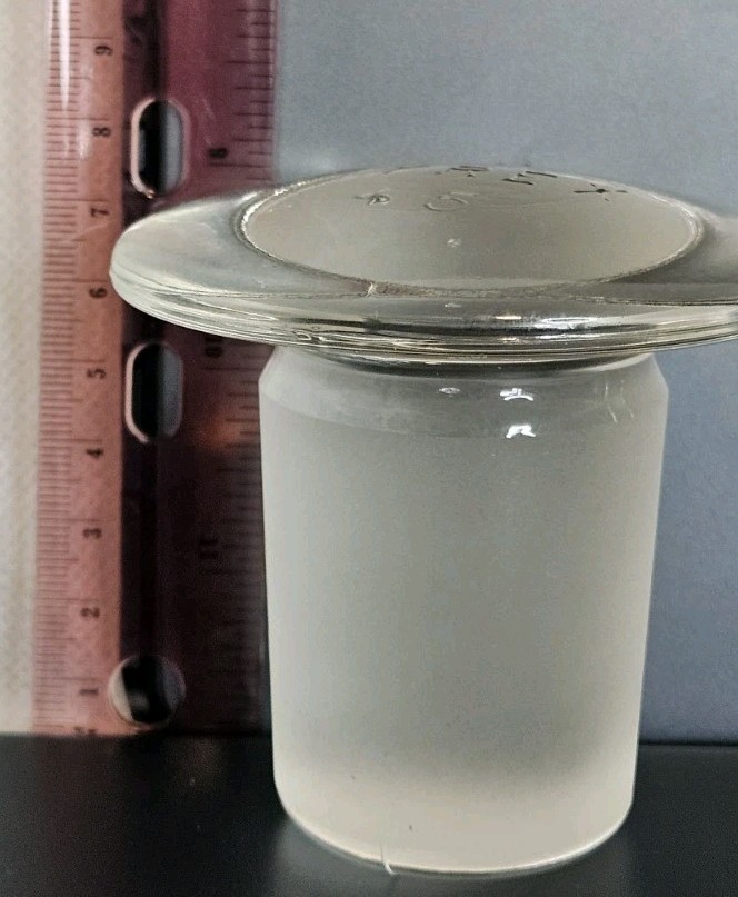 ■ Corning Pyrex Flathead Solid Glass Stopper #45 $FREE SHIPPING $