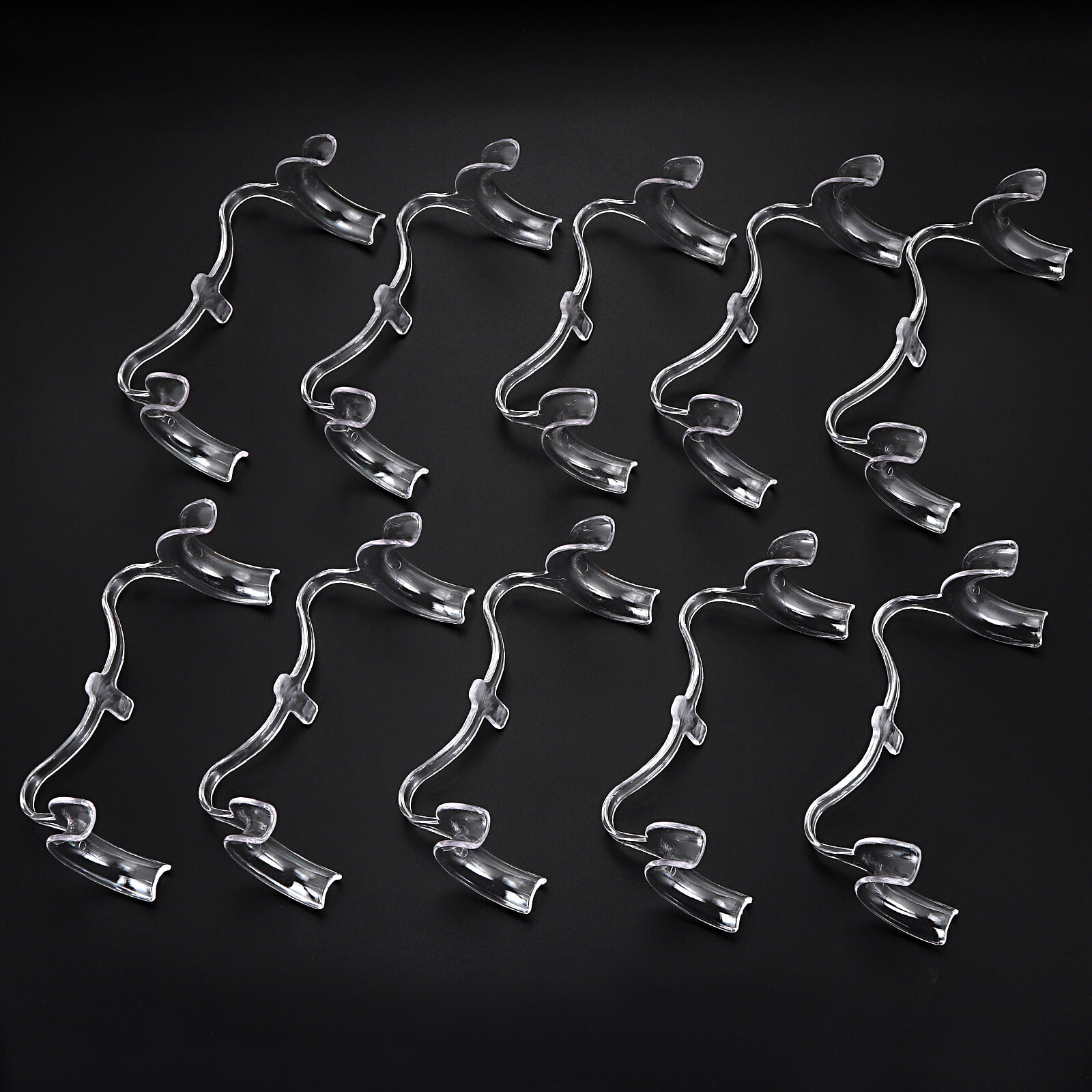 10X S Size Dental Ortho Intraoral Cheek Lip Retractor Mouth Opener Clear M-shape