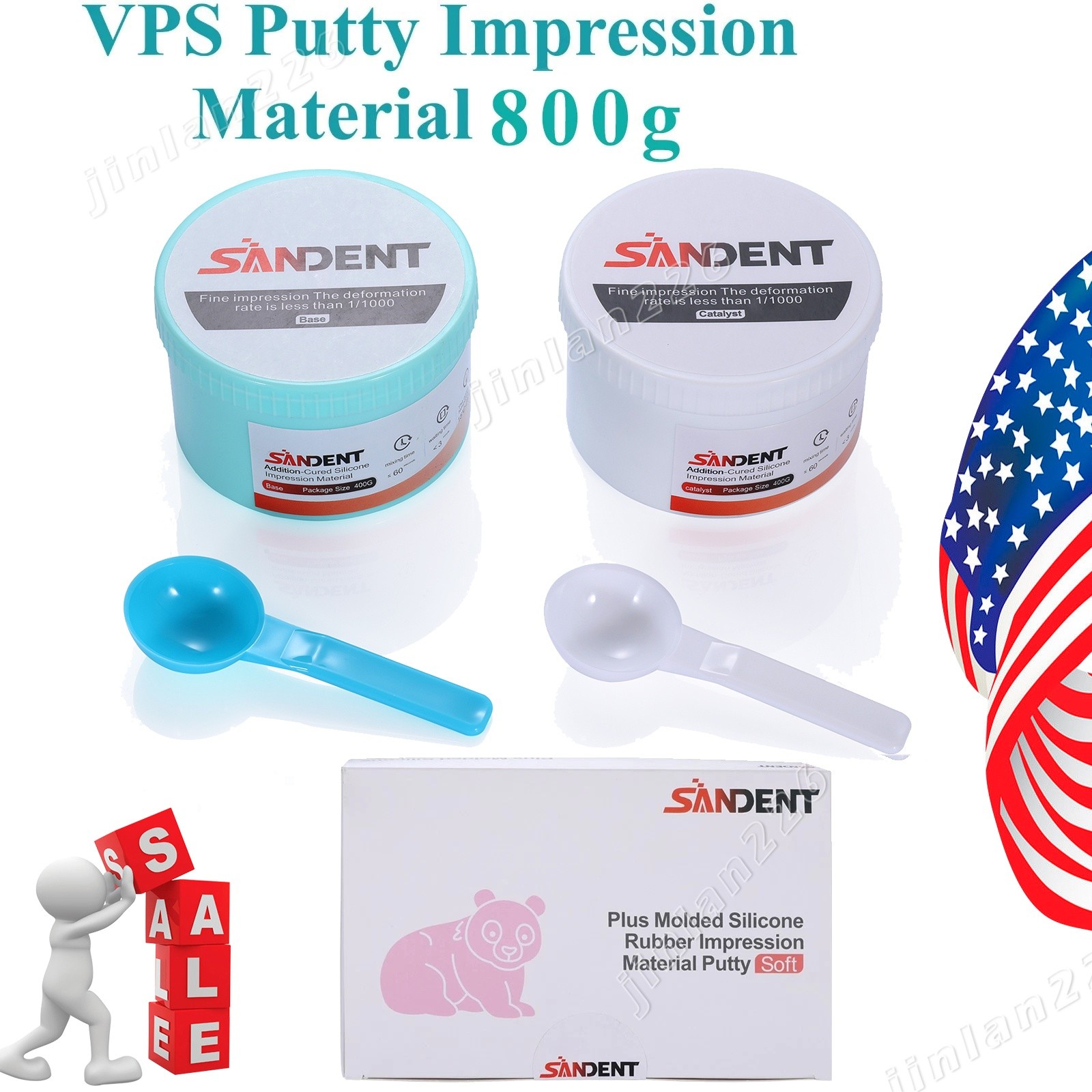 VPS Putty Kit, Fast Set, Base & Catalyst – 2 x 400g
