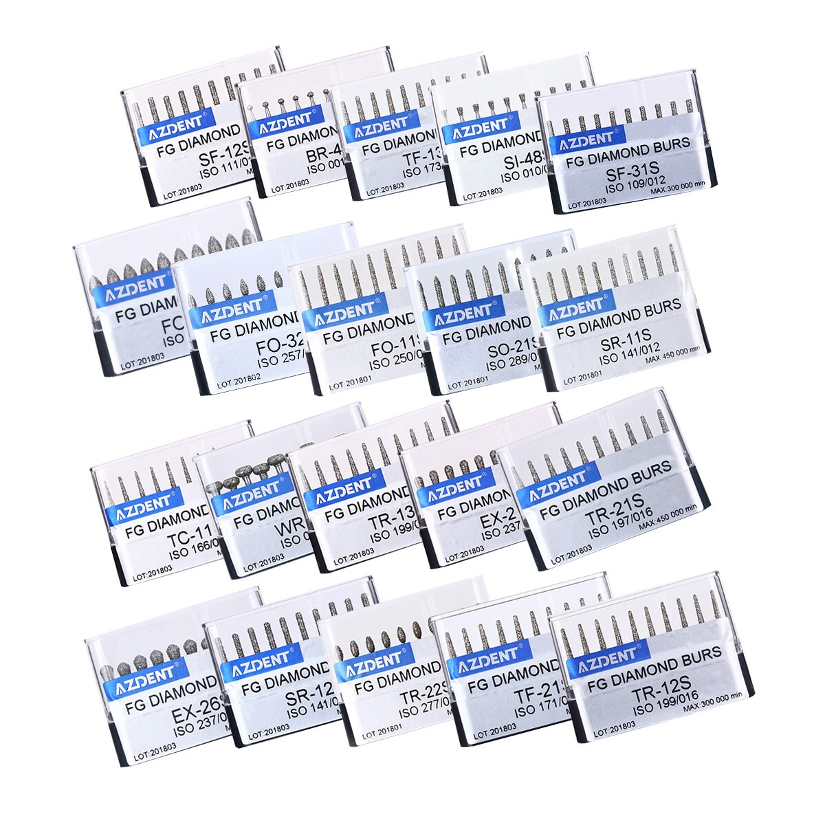 USA Dental Diamond Burs/Tungsten Carbide Burs Endo Burs for High Speed Handpiece