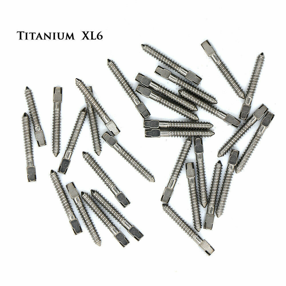 30Pcs Dental Conical Screw Posts Root Canal Pins Titanium Assorted All Size