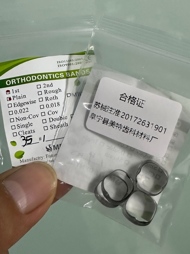 Dental Orthodontic 1st Plain Molar Bands Buccal Tubes Cleats Roth 022 #29-44+
