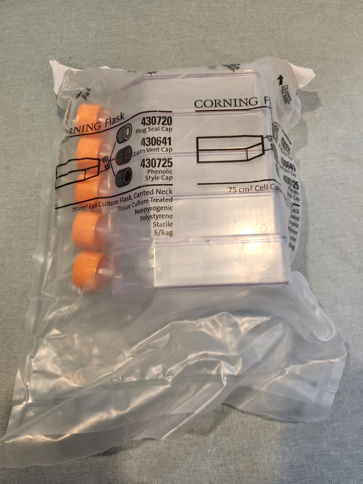 Corning Flask 75cm2 Cell Culture Flask 430720 430641 430725