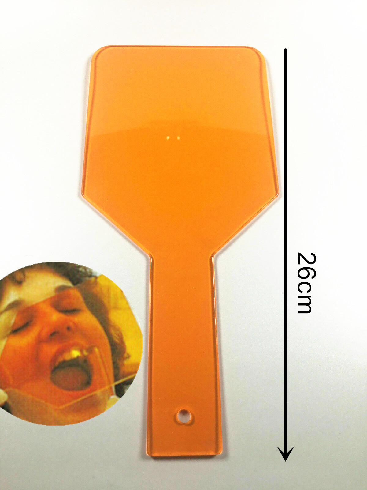 1x Dental UV Laser Protect Patient Eye LED Light Cure Safety Hand Shield Orange