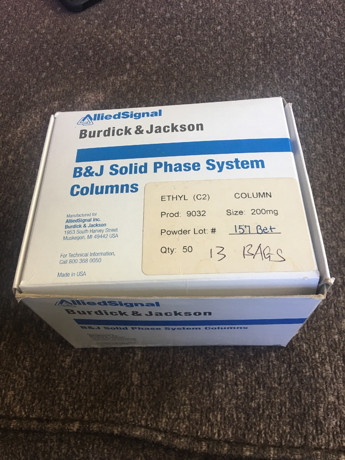 Lot Of 65 Burdick & Jackson ETHYL (C2) 200mg Solid Phase Columns