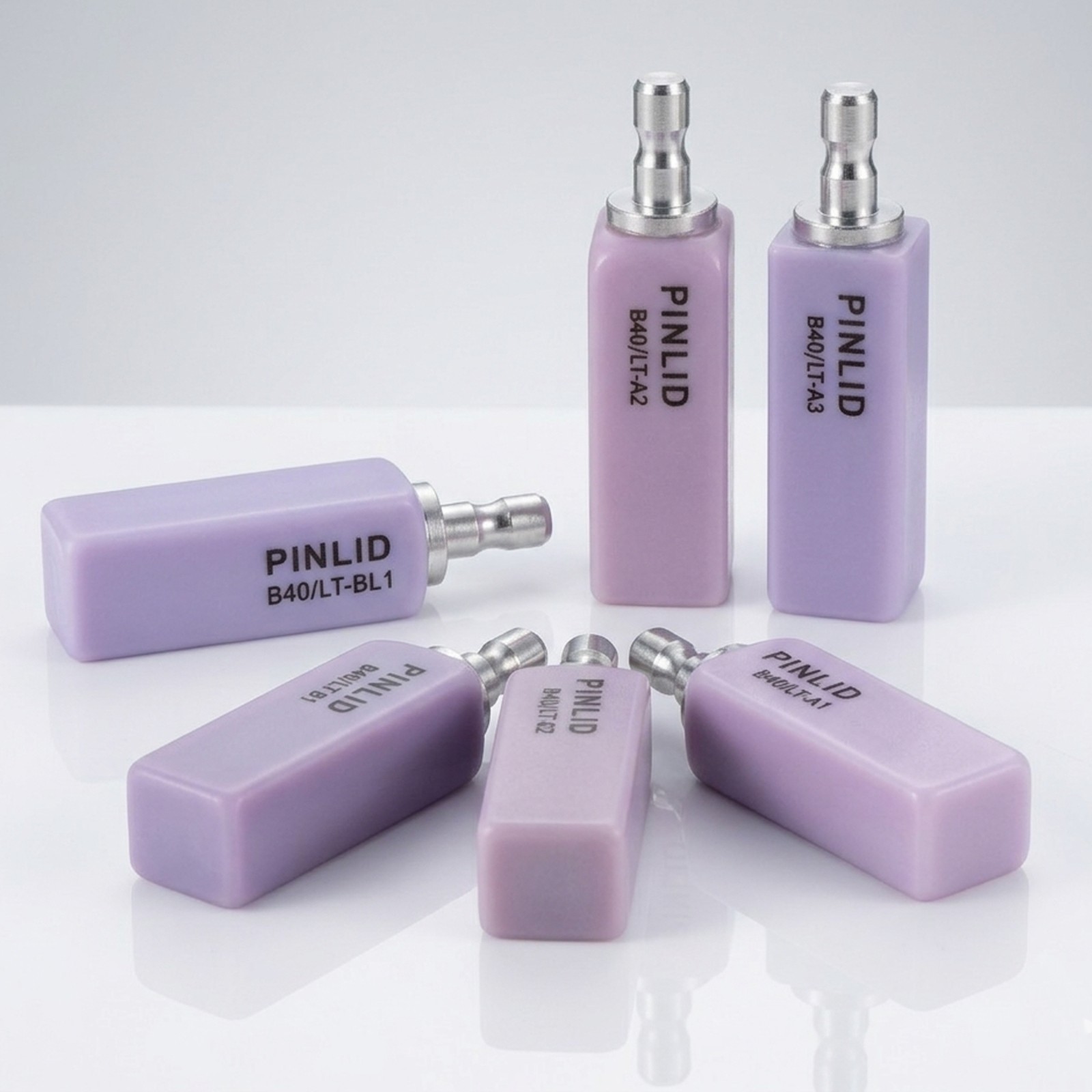 B40 Size Lithium Disilicate Ceramic Block for CAD/CAM Multi-unit Dental Bridge