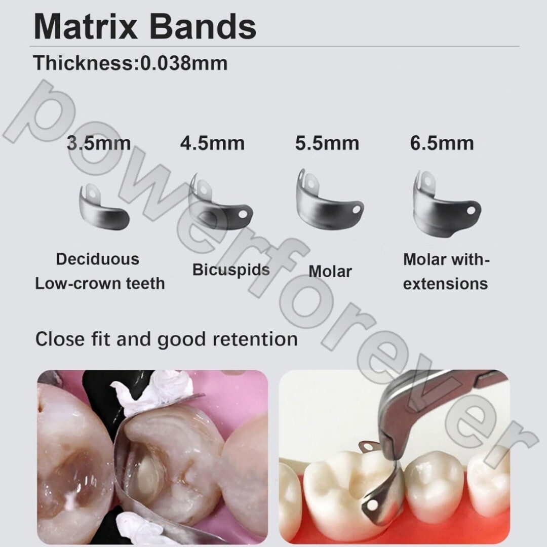 C2 Dental Sectional Contoured Matrix System Matrice Bands Clip Clamp Holder Ring