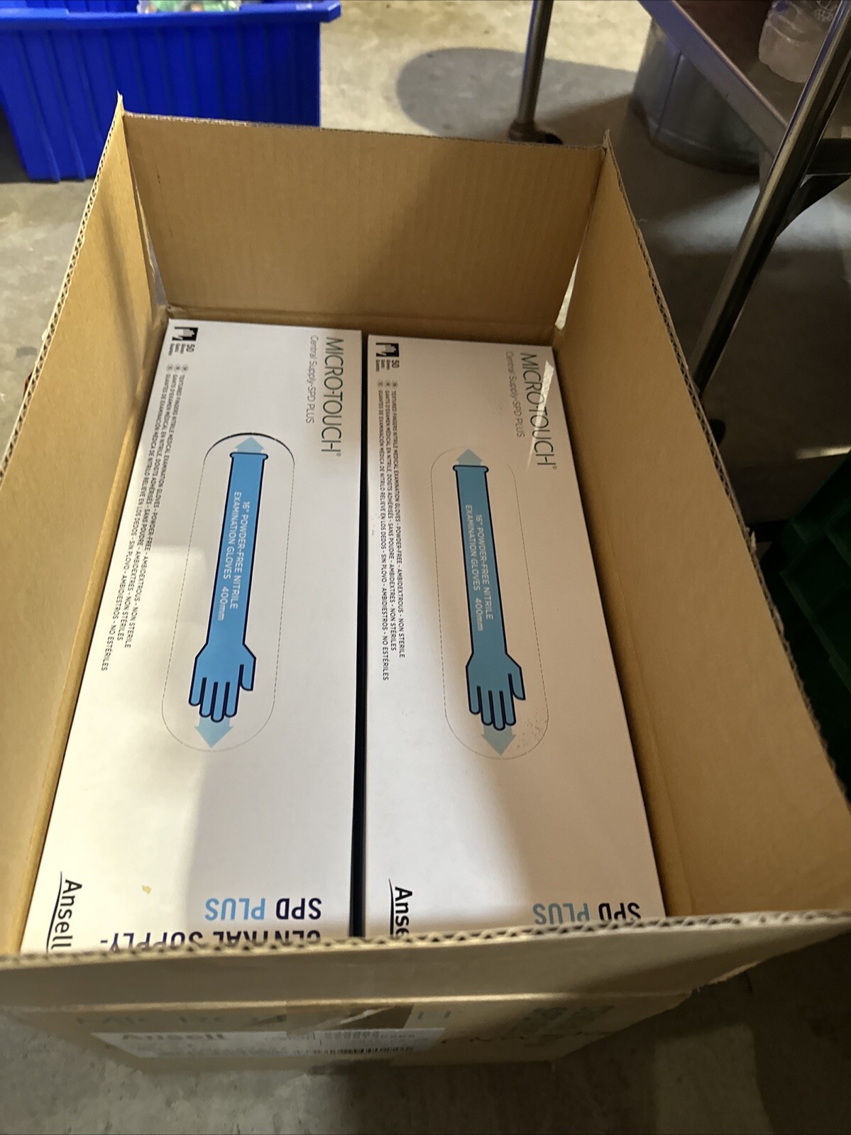 (500 Gloves)Ansell Micro-Touch Central Supply-SPD Plus 16″ Nitrile Gloves SMALL
