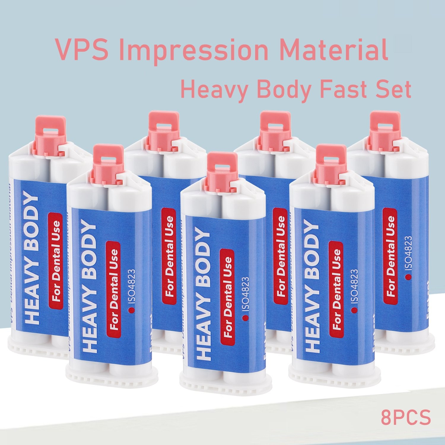 8Pcs Dental Heavy Body Fast Rapid Set Dental Impression Material 50mL VPS PVS
