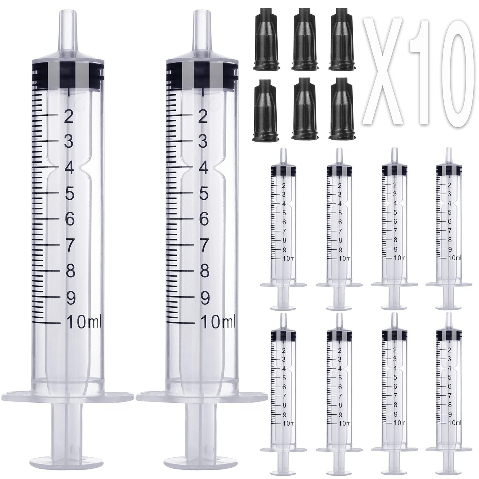 10ml Syringe Without Needle – 10 ml Small Plastic Syringes Sterile…