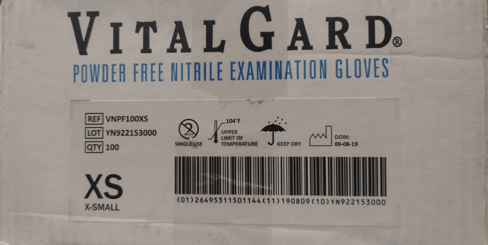 Nitrile Gloves Powder Free Case (10 Boxes) Dash Exam Medical Extra Small XS