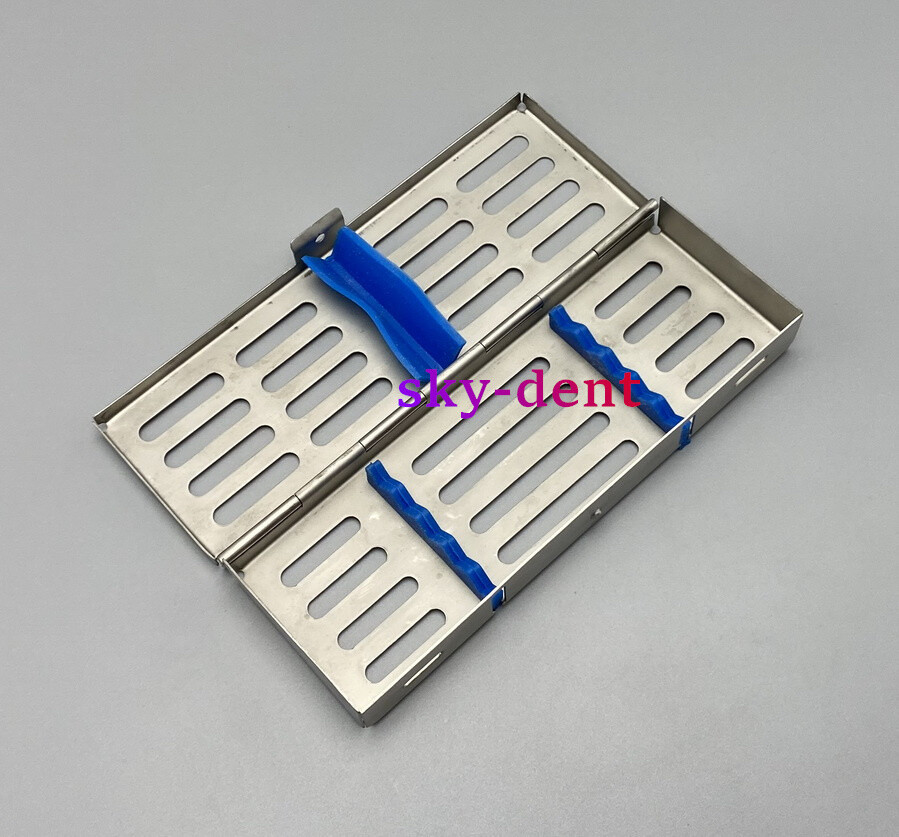 Plastic Dental Autoclave Sterilization Cassette Rack Box Tray For 5 Instruments