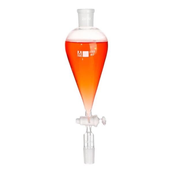Pear-shaped Separating Funnel 60ml-1000ml Borosilicate Glass Double Joints