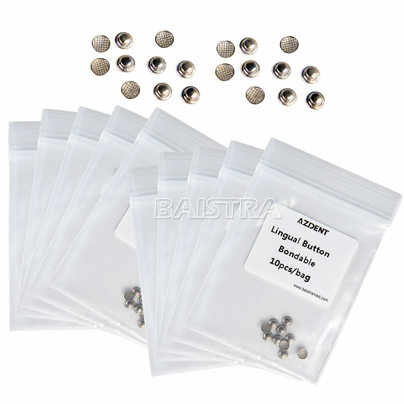 AZDENT Orthodontic Dental Lingual Buttons For Bondable Round Base Base