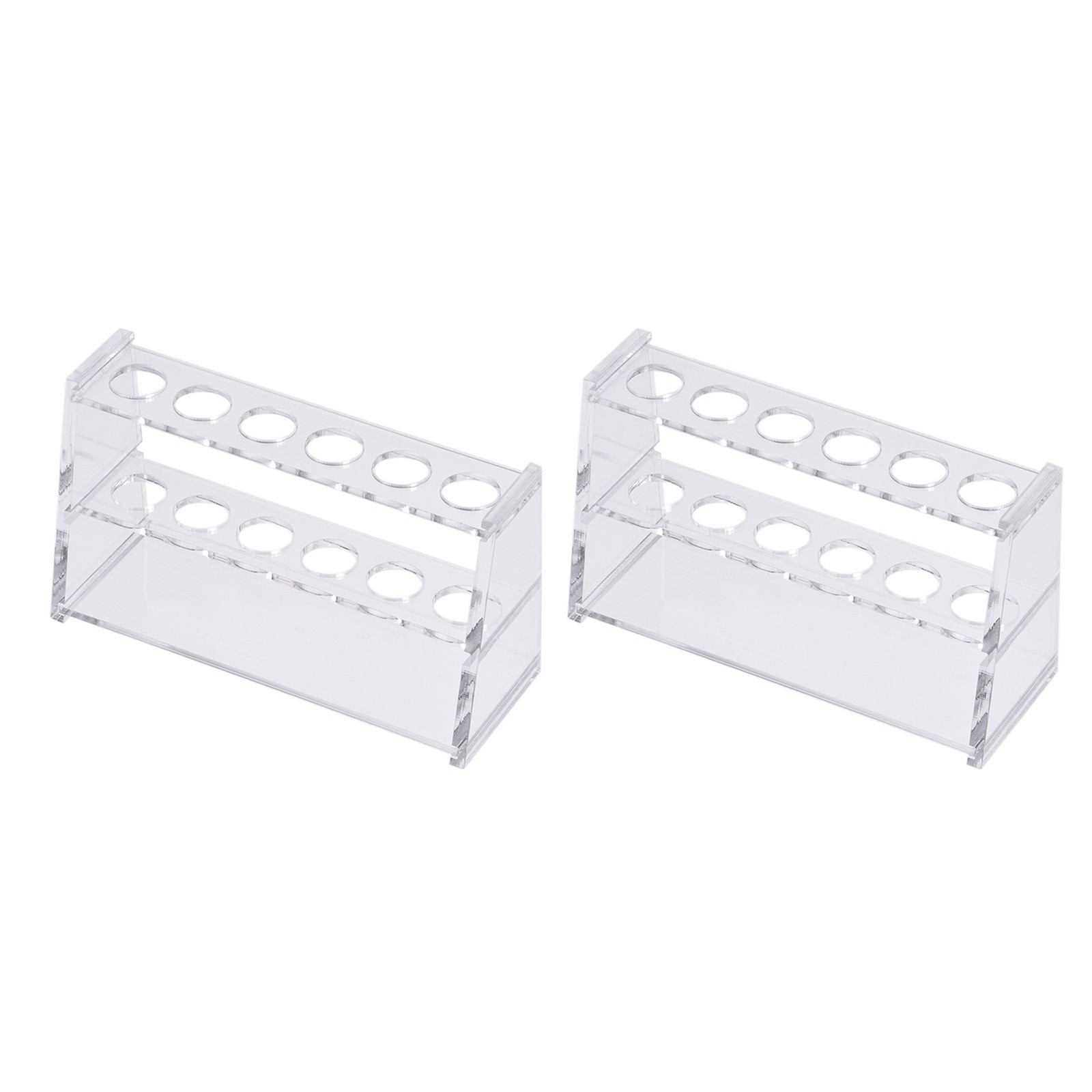 Tube Rack Acrylic Test Tube Holder for 10ml 25ml 50ml 100ml Clear 40-Sockets