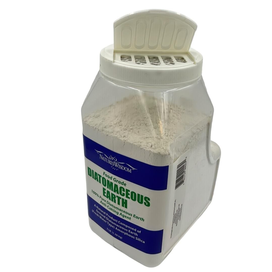 Natures Wisdom Food Grade Diatomaceous Earth 3 lb. Jar